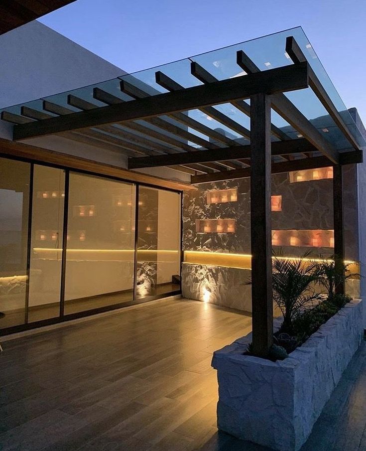 Detalle de estructura de Pérgola